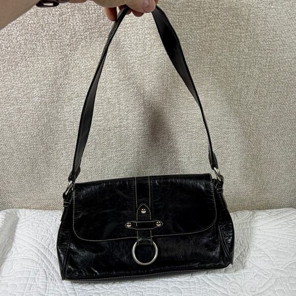 Wilson’s Leather Women’s Black Genuine Leather Shoulder Strap Handbag Purse - Picture 1 of 12